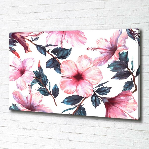 Foto op canvas Hibiscusbloemen