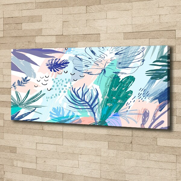 Canvas schilderij Tropische bladeren