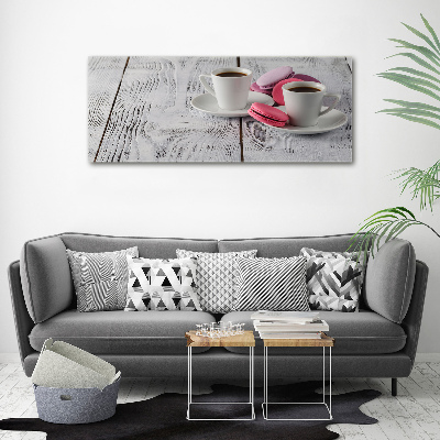 Foto canvas Koffie en koekjes
