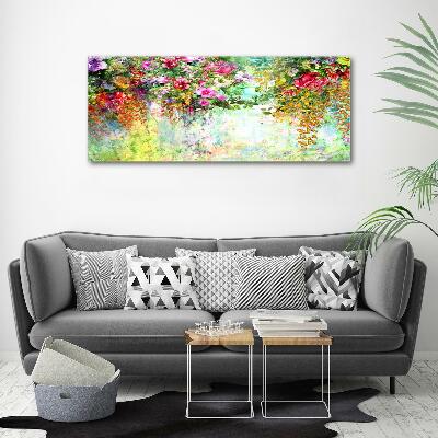Foto op canvas Veelkleurige bloemen