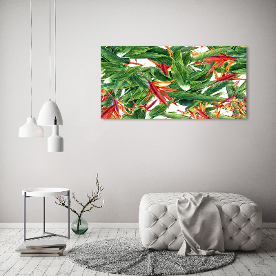 Foto canvas Bloemenpatroon