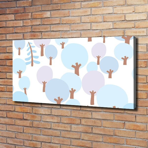 Schilderij op canvas Kleurrijke bomen