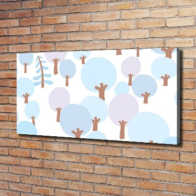 Schilderij op canvas Kleurrijke bomen