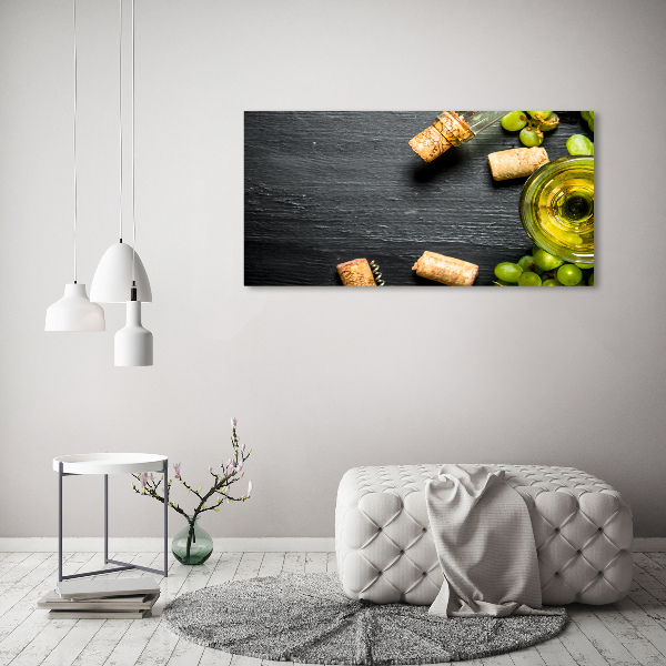 Schilderij op canvas Witte wijn en fruit