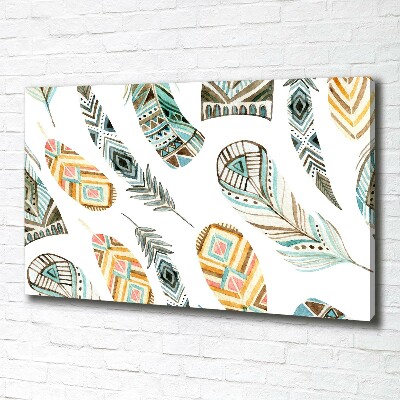 Foto obraz na płótnie Etniczne pióra