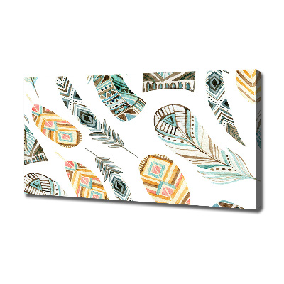 Foto obraz na płótnie Etniczne pióra