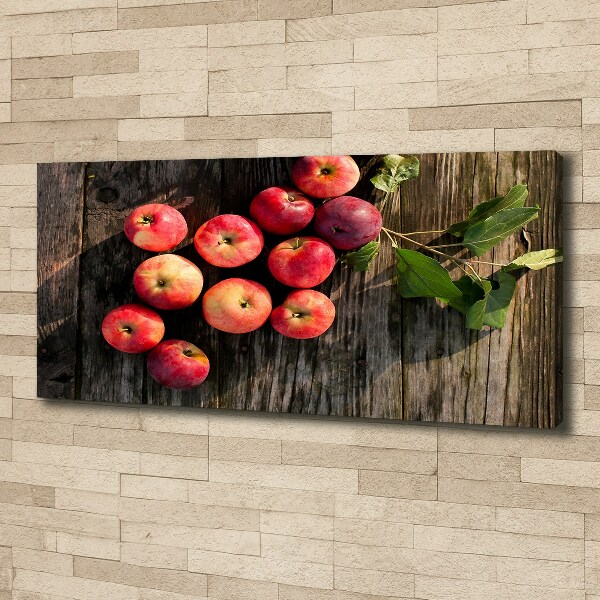 Foto canvas Appels op tafel