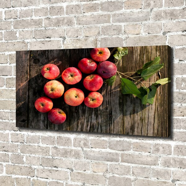 Foto canvas Appels op tafel
