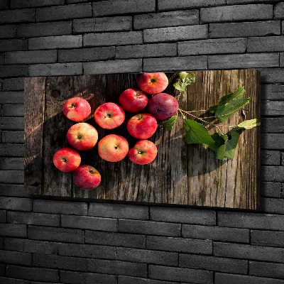Foto canvas Appels op tafel