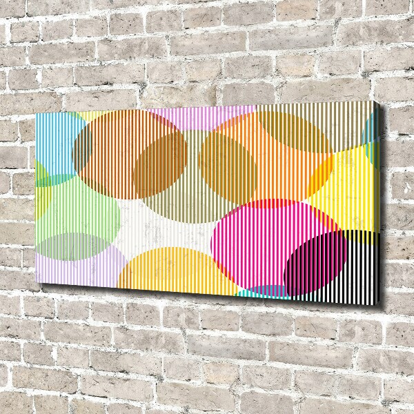 Canvas foto Gekleurde cirkels