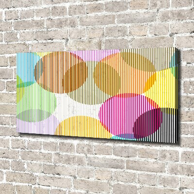 Canvas foto Gekleurde cirkels