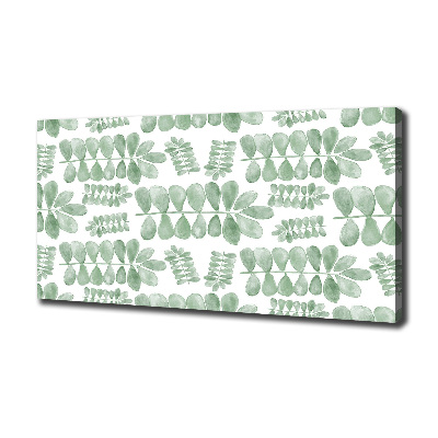 Foto canvas Groene bladeren