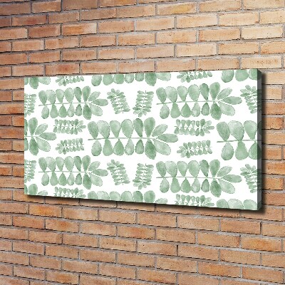 Foto canvas Groene bladeren