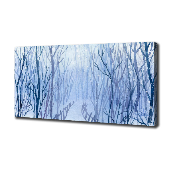 Foto canvas Bos in de winter