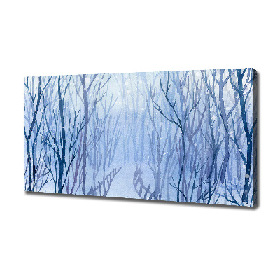 Foto canvas Bos in de winter