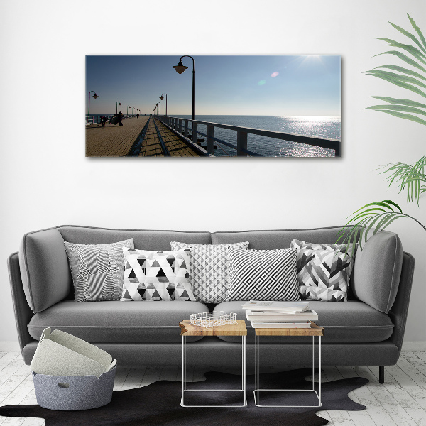 Canvas foto Pier in Gdynia