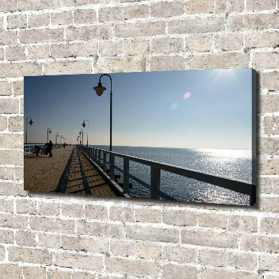 Canvas foto Pier in Gdynia