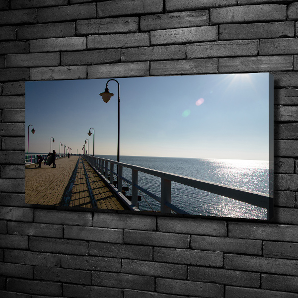 Canvas foto Pier in Gdynia