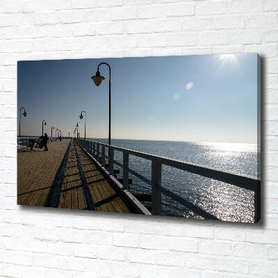 Canvas foto Pier in Gdynia