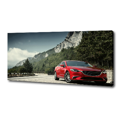 Foto canvas Auto in de bergen