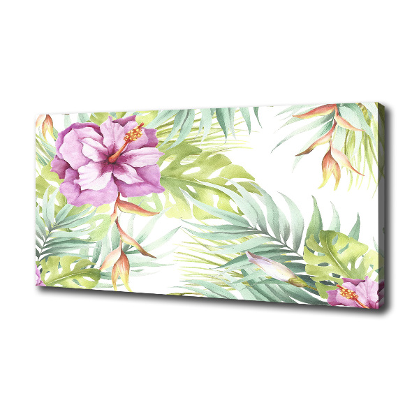 Canvas schilderij Hawaiiaanse bloemen