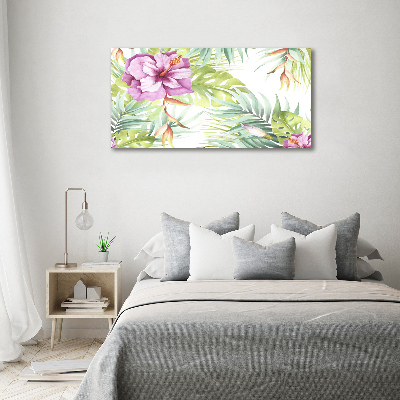 Canvas schilderij Hawaiiaanse bloemen