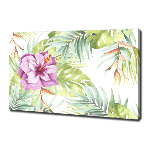 Canvas schilderij Hawaiiaanse bloemen