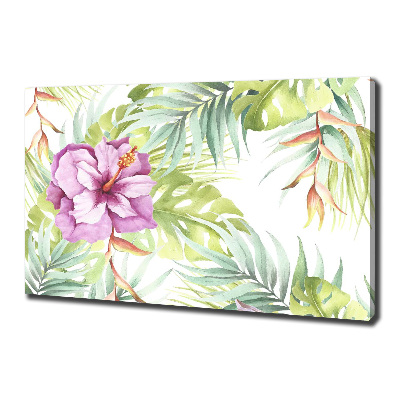 Canvas schilderij Hawaiiaanse bloemen