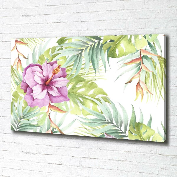 Canvas schilderij Hawaiiaanse bloemen