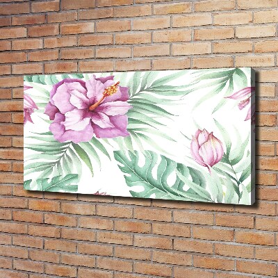 Schilderij op canvas Hawaiiaanse bloemen