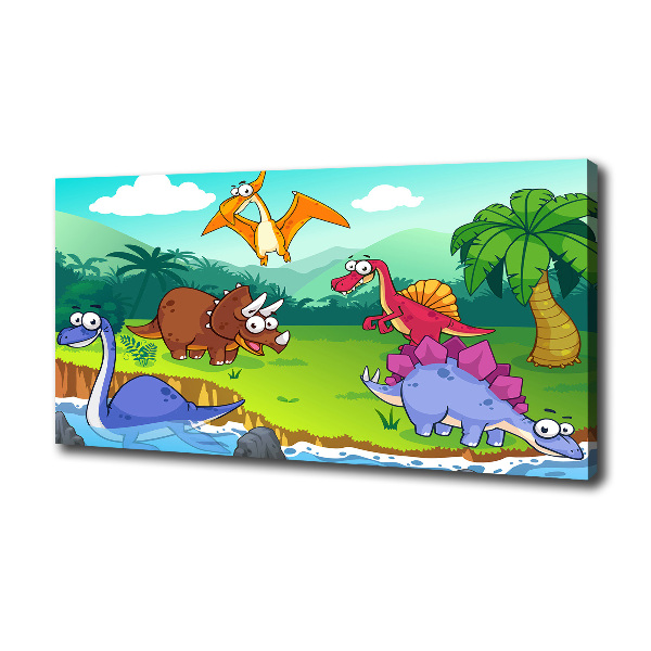 Foto canvas Dinosaurussen