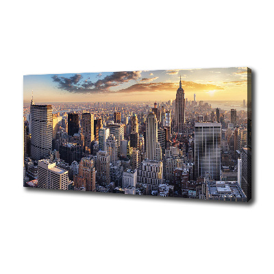 Foto op canvas New York vanuit vogelperspectief