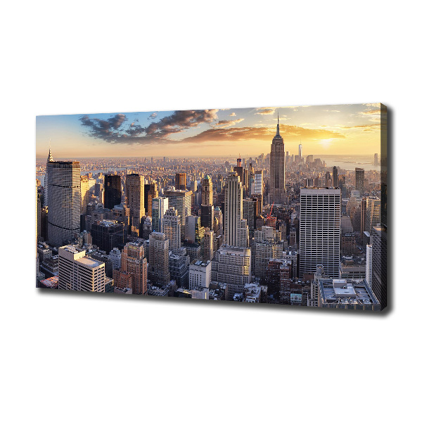 Foto op canvas New York vanuit vogelperspectief