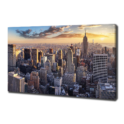 Foto op canvas New York vanuit vogelperspectief