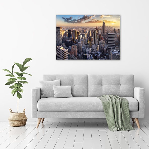 Foto op canvas New York vanuit vogelperspectief