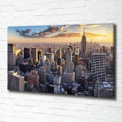 Foto op canvas New York vanuit vogelperspectief