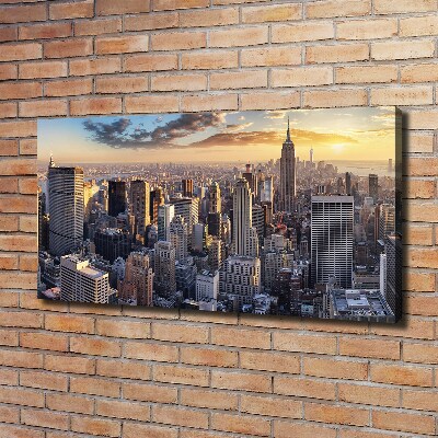 Foto op canvas New York vanuit vogelperspectief