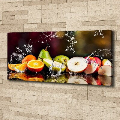 Foto op canvas Fruit en water
