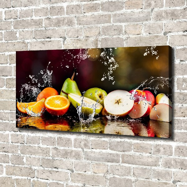 Foto op canvas Fruit en water