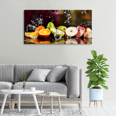 Foto op canvas Fruit en water
