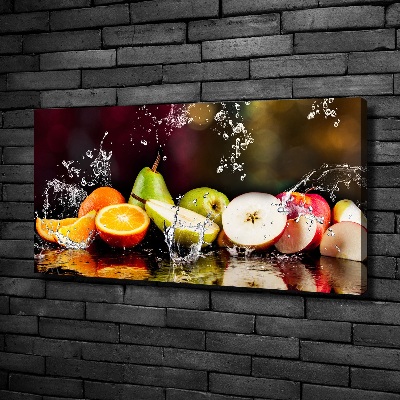 Foto op canvas Fruit en water