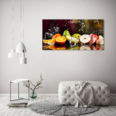 Foto op canvas Fruit en water