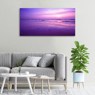 Schilderij op canvas Zonsondergang, zon, zee