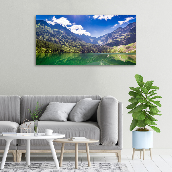 Foto canvas Het zeeoog ​​van het Tatragebergte