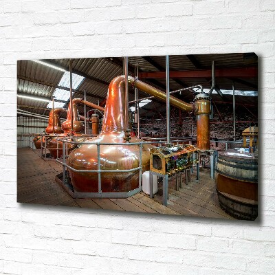 Schilderij op canvas Brouwerij