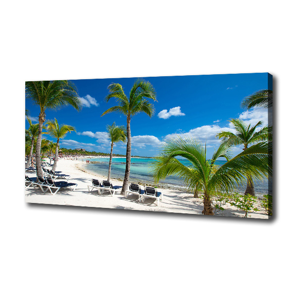 Foto canvas strand van de Malediven