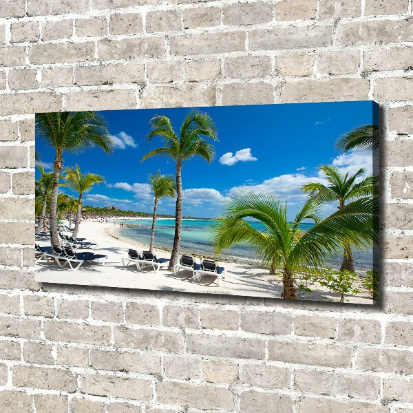 Foto canvas strand van de Malediven
