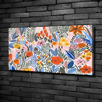 Foto obraz na płótnie Kwiecisty wzór