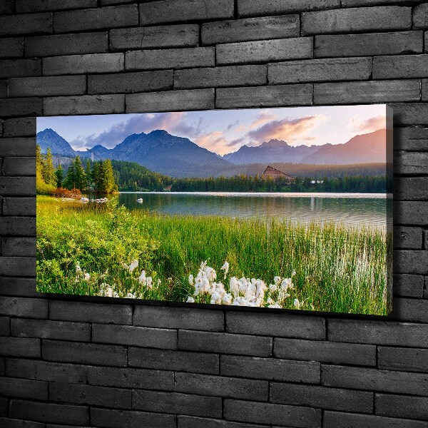 Foto canvas Meer in de bergen