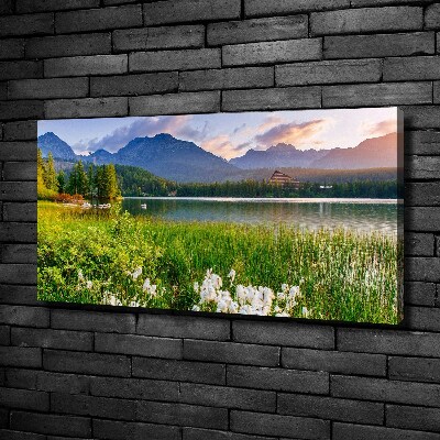 Foto canvas Meer in de bergen